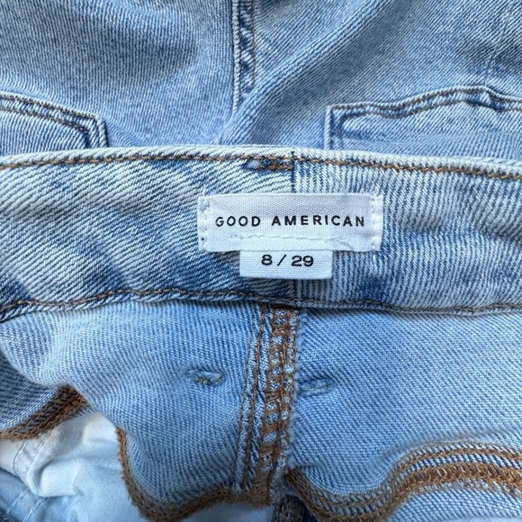 Good American Sky Blue Denim Jeans Size 8 - Picture 4 of 10